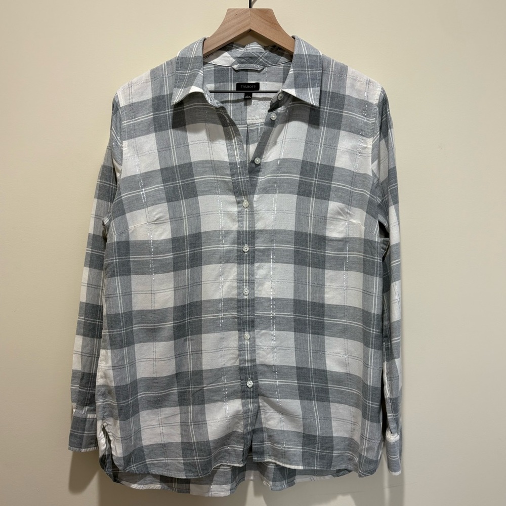 Talbots Plaid Women’s Button Down